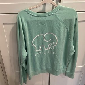 Ivory Ella Teal thin sweatshirt size Large